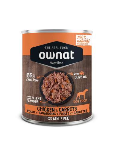 Ownat Chien Gf Wetline Poulet Avec Carottes 395G