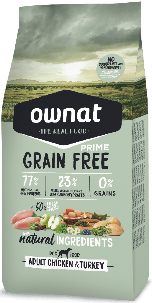 Ownat Chien Gf Prime Adult Poulet & Dinde