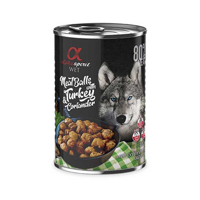 Alpha Spirit Boulettes De Viande Dinde & Coriandre 400G