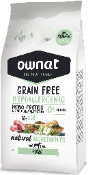 Ownat chien gf Care hypoallergénique porc