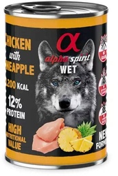 [ALPHD040005812] Alpha Spirit Boîte Poulet À L'Ananas Chien 400G